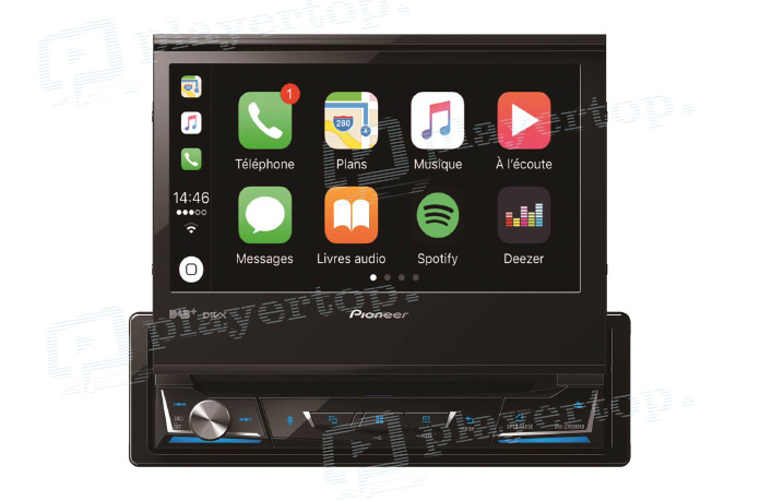 Autoradio Bluetooth avec micro déporté